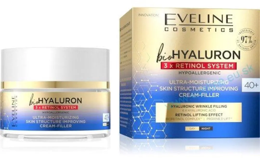 Eveline Cosmetics BioHyaluron 3x Retinol System 40+ Ultra-Moisturizing Skin Stru