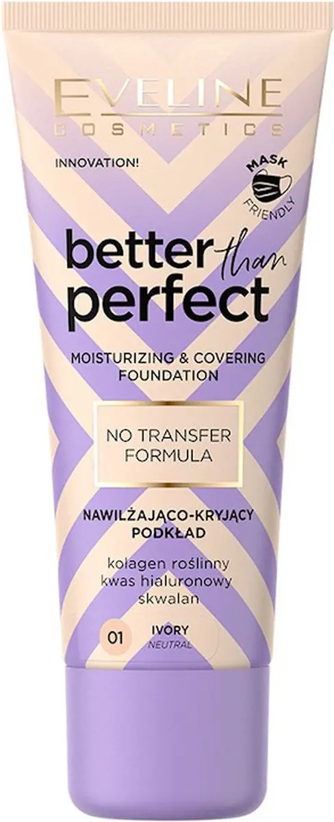 Eveline Cosmetics Better Than Perfect Moisturizing & Covering Foundation 01 Ivor