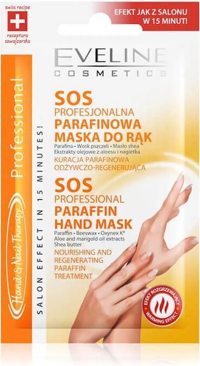Eveline Cosmetics Hand & Nail Therapy SOS Professional Paraffin Hand Mask 7ml.