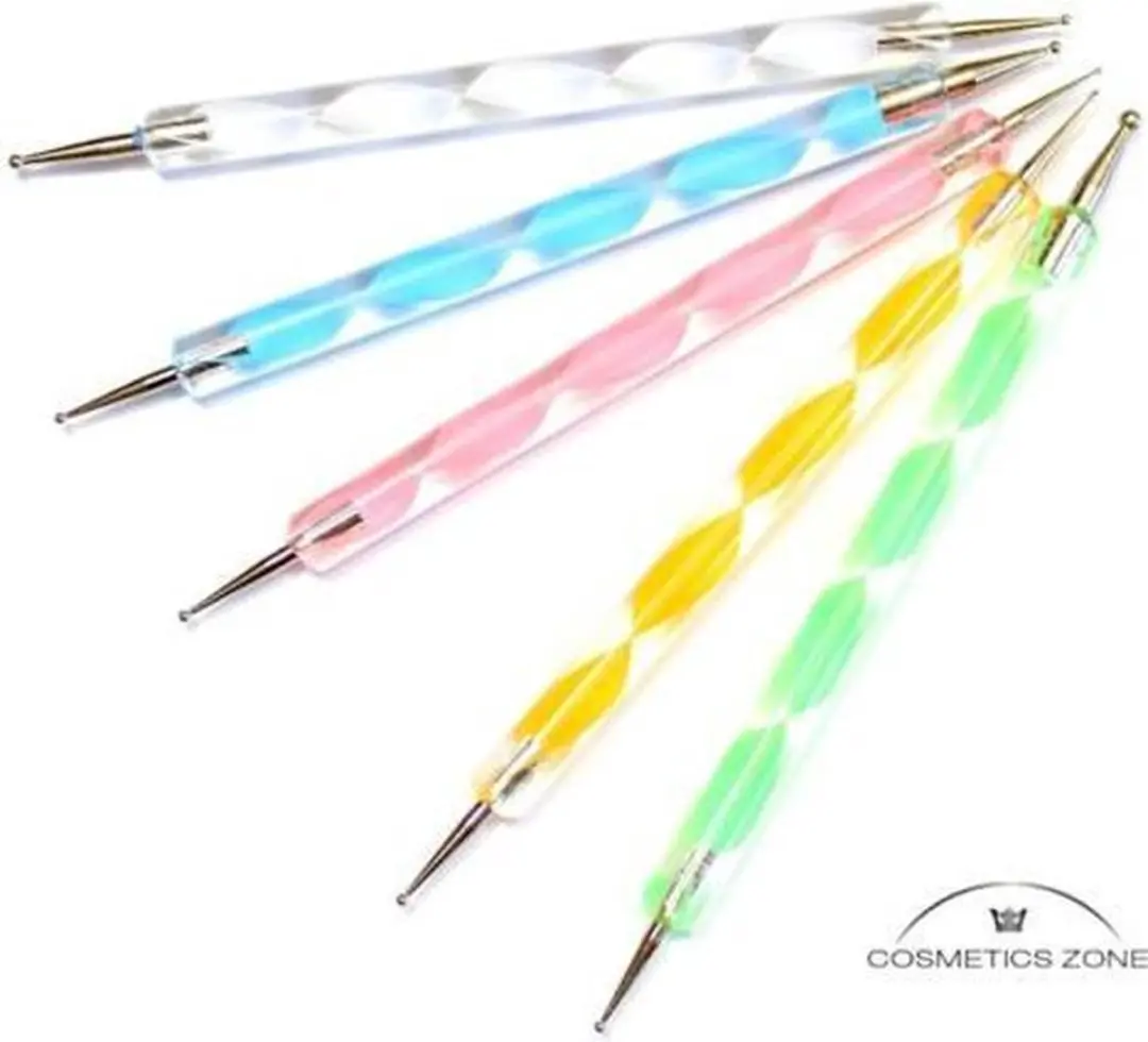 Cosmetics Zone Nail Art decoratie dotting pen set Roze