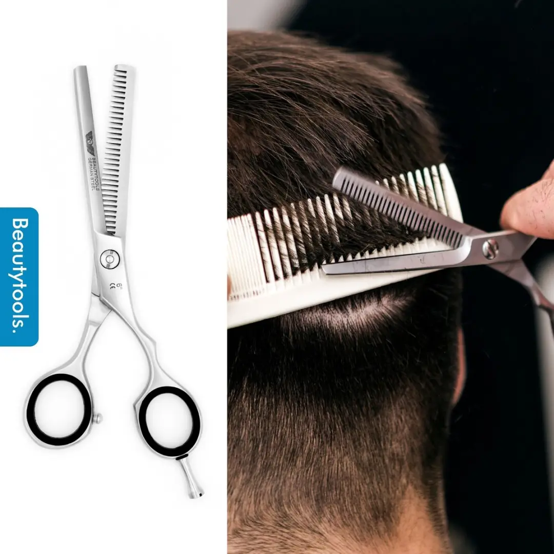 Beautytools GERMAN Silver-LINE Professionele Kappersschaar rechtshandig Uitdunsc