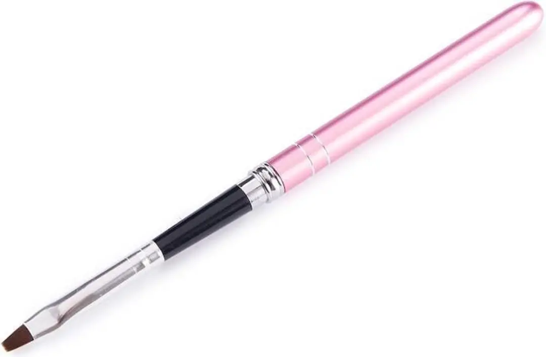 Cosmetics Zone Gelborstel Afsluitbaar Roze Zilver nummer 6 #21