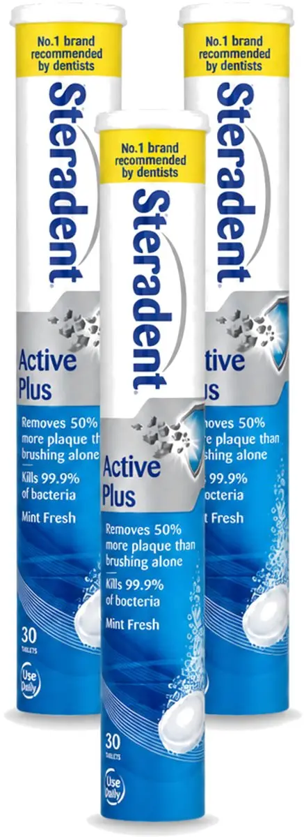 3 x Steradent