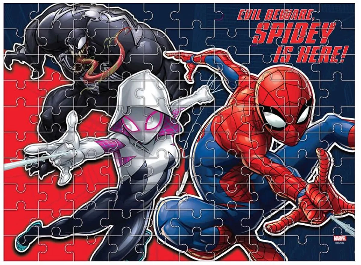 Marvel Spider-Man Glow-in-the-Dark Puzzel 100 Stuks - 48x34cm
