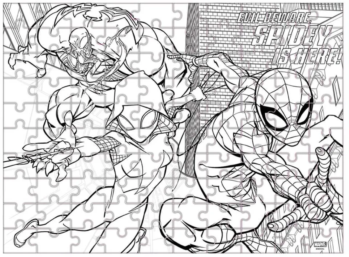 Marvel Spider-Man Glow-in-the-Dark Puzzel 100 Stuks - 48x34cm
