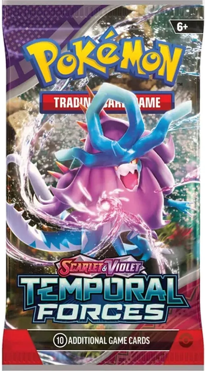 Pokémon Scarlet & Violet Temporal Forces Booster Pack POC1040 - 10 Kaarten