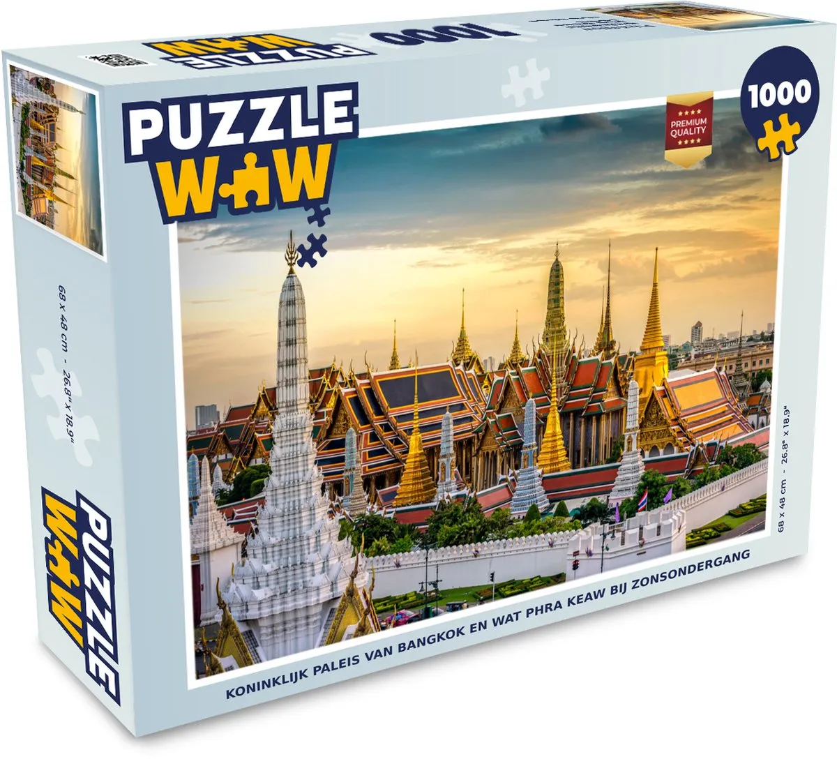 PuzzleWow Bangkok Legpuzzel 1000 Stuks - Multicolor