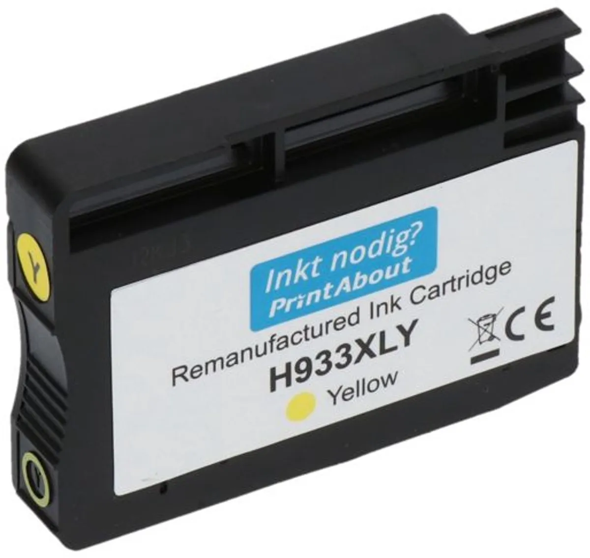 PrintAbout HP 933XL Geel Inktcartridge - 900 Pagina's