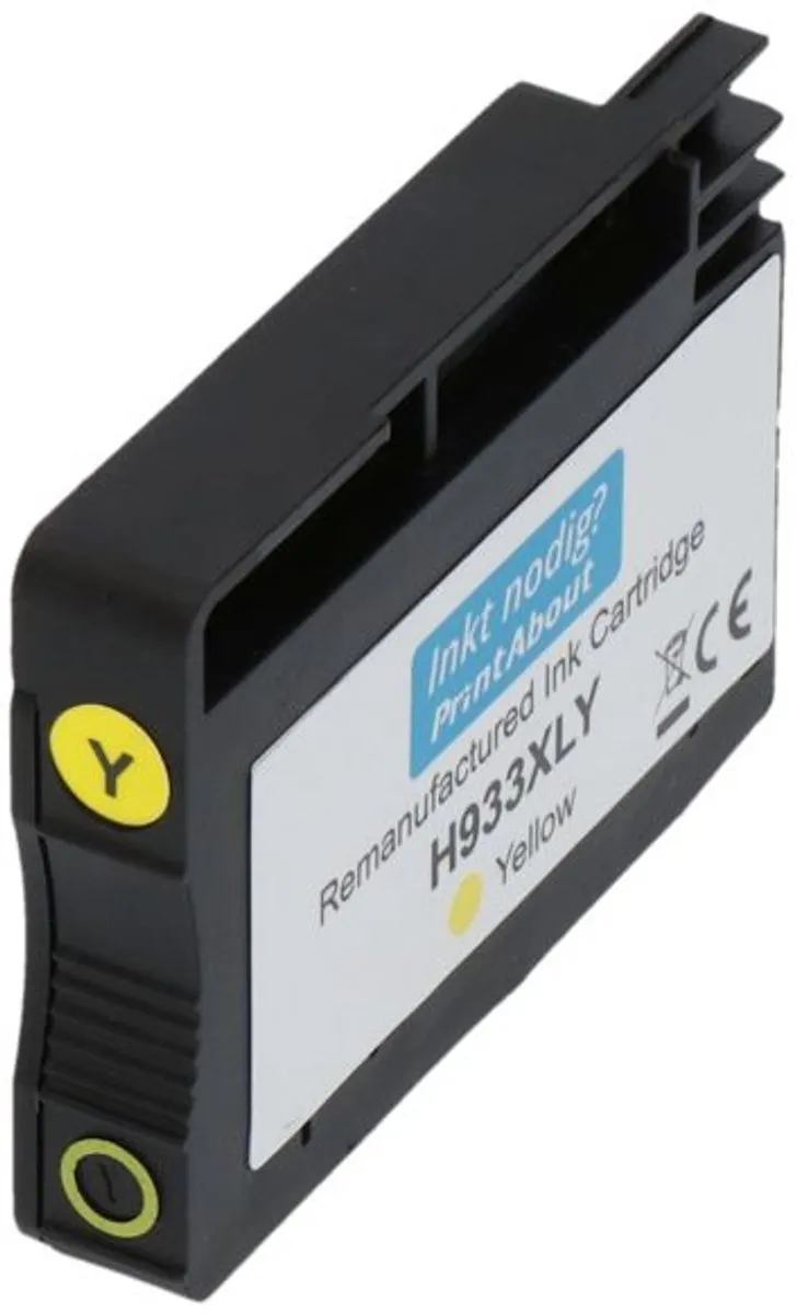 PrintAbout HP 933XL Geel Inktcartridge - 900 Pagina's