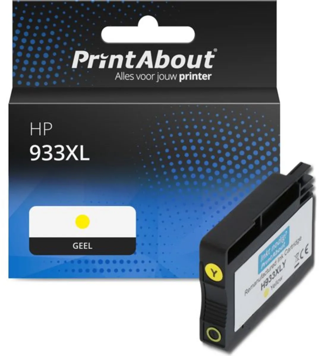PrintAbout HP 933XL Geel Inktcartridge