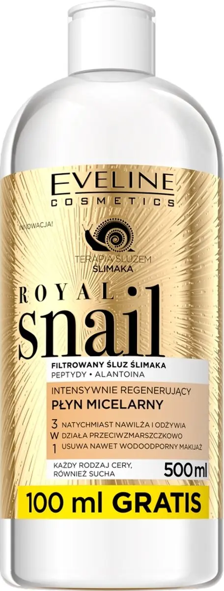 Eveline Cosmetics Royal Snail Micellair Water 500ml - afbeelding 2 van 2