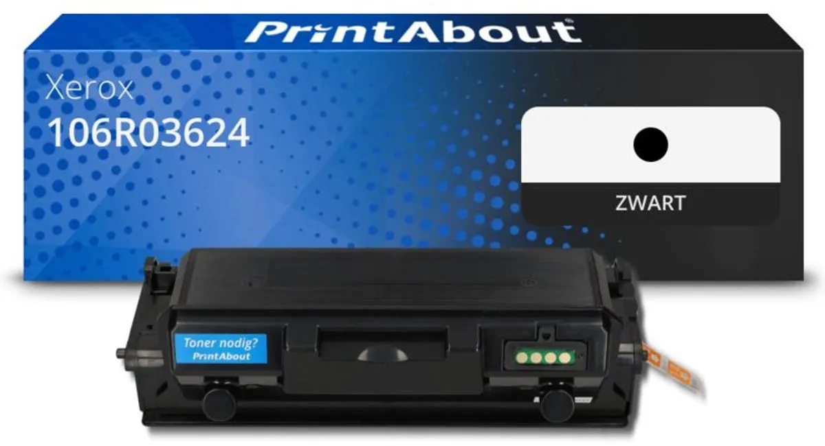 PrintAbout Xerox 106R03624 Toner Zwart - 16.500 pagina's