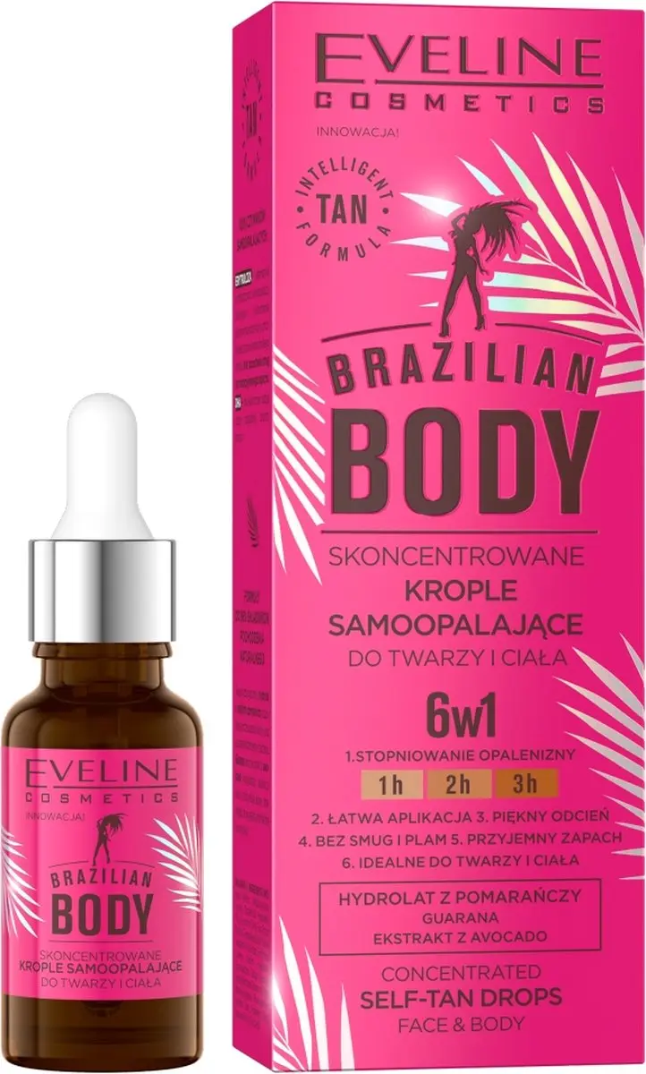 Brazilian Body geconcentreerde zelfbruinende druppels voor gezicht en lichaam 18