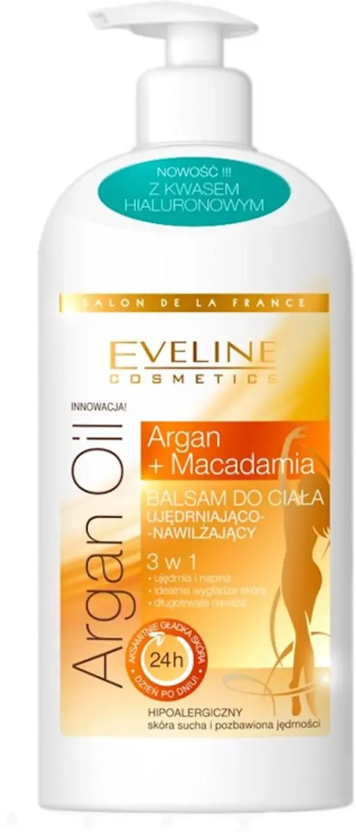 Eveline Cosmetics Argan Oil Macadamia Firming & Moisturizing Body Lotion 3in1 35