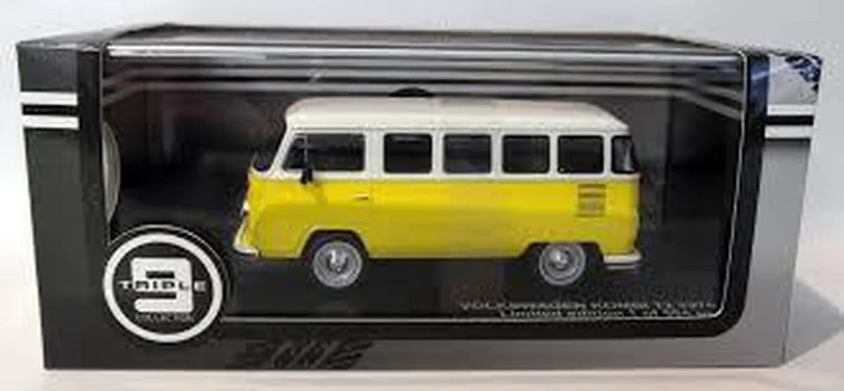 Volkswagen Type 2 Kombi 1976 Triple 9 Collection - 1:43 - Geel