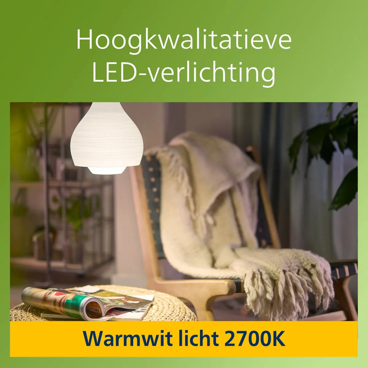Philips Ultra Efficient LED Mat E27 4W - 2700K - 2 Stuks