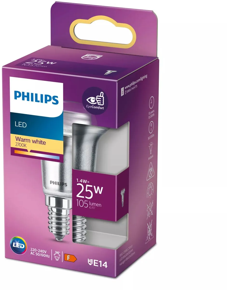 Philips LED Reflector 25W E14 Warm Wit