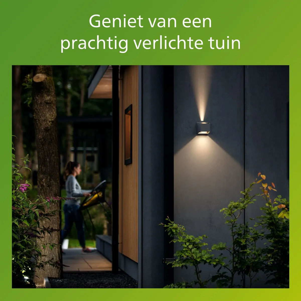 Philips Alix Wandlamp 2x4.3W Warmwit - Antraciet
