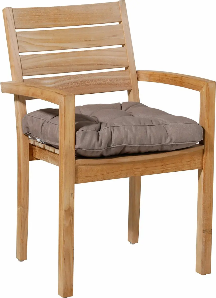 Madison Florence Matraskussen 47x47cm - Taupe - afbeelding 5 van 5