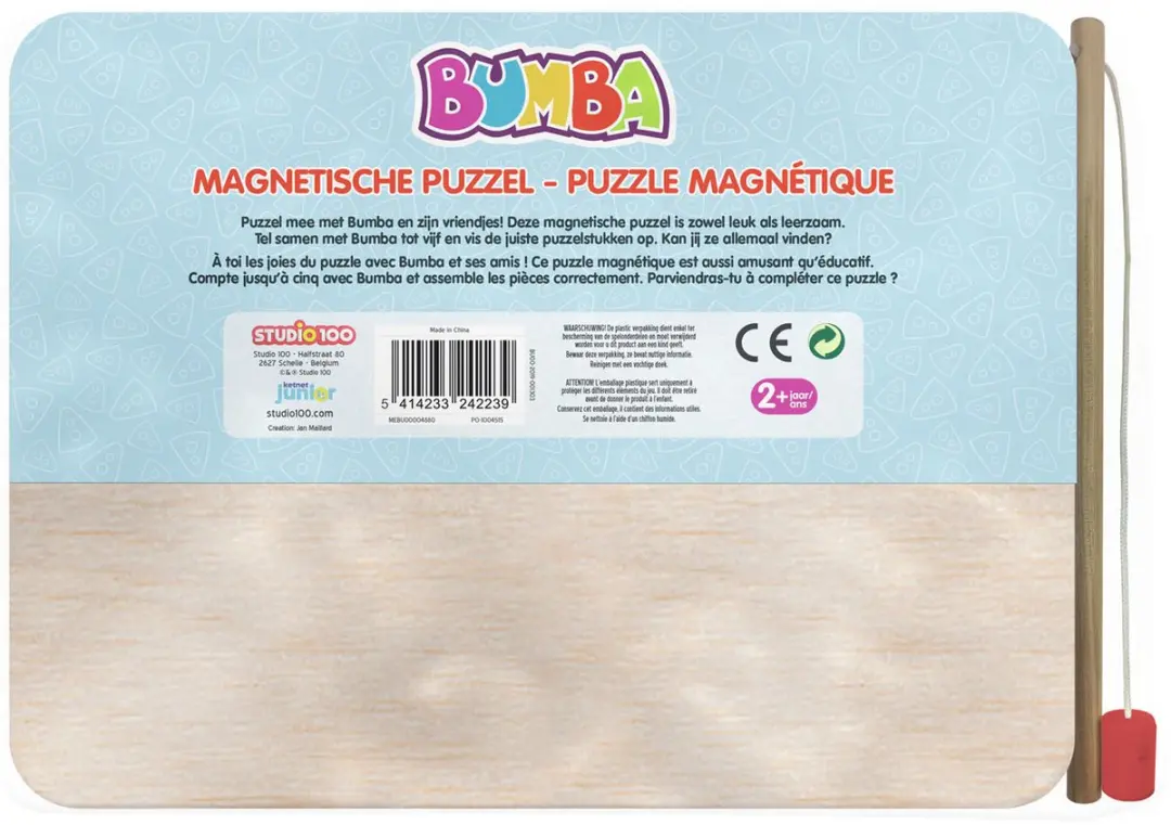 Studio 100 Bumba Magnetische Puzzel 5-delig - Multicolor