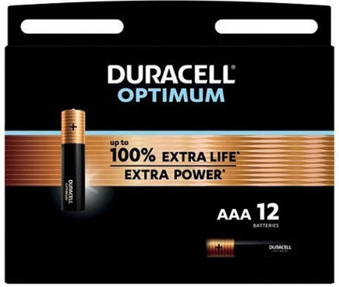 Duracell AAA Alkaline Batterijen 1,5V - 12 Stuks