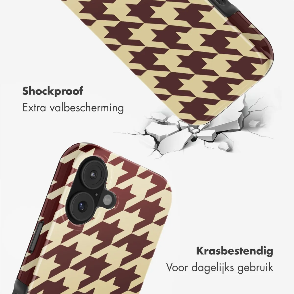 Selencia Hoesje iPhone 17 Pied-de-Poule - MagSafe