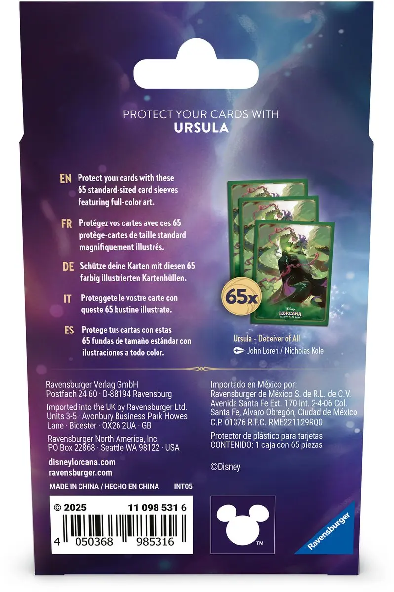 Ravensburger Disney Lorcana Deck Box Ursula - Veelkleurig