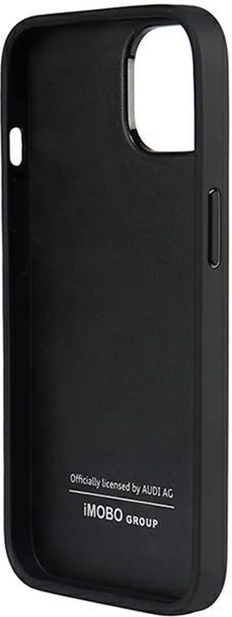 Audi Genuine Leather Back Case - iPhone 14 - Zwart