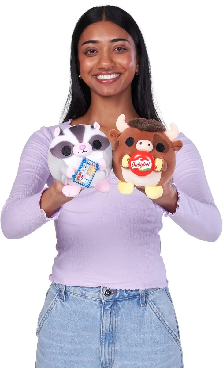 ZURU Snackles Knuffel Serie 3 - 13cm - Bruin - afbeelding 5 van 6