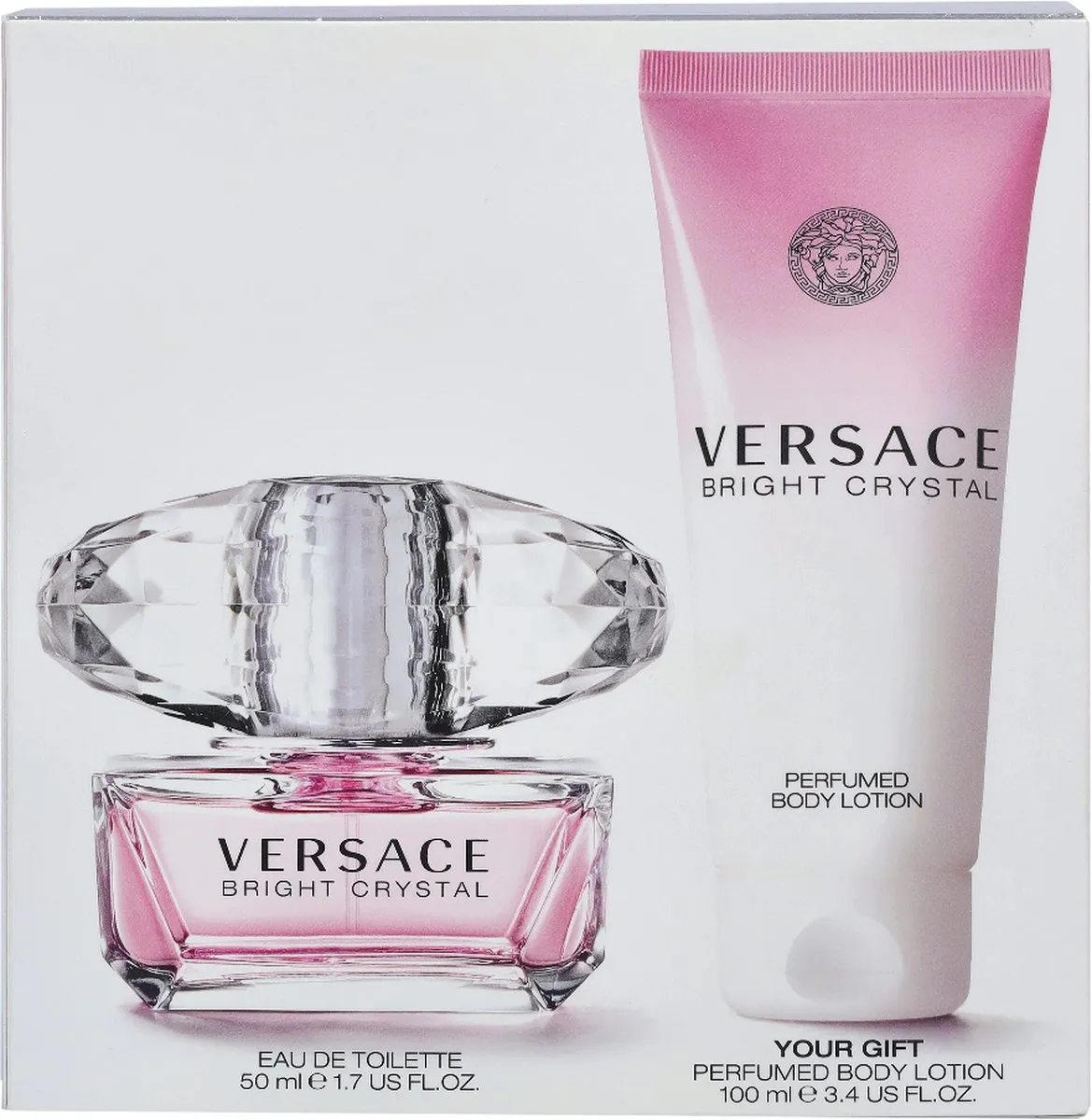 Versace Bright Crystal Geschenkset - Eau de Toilette 50ml & Bodylotion 100ml