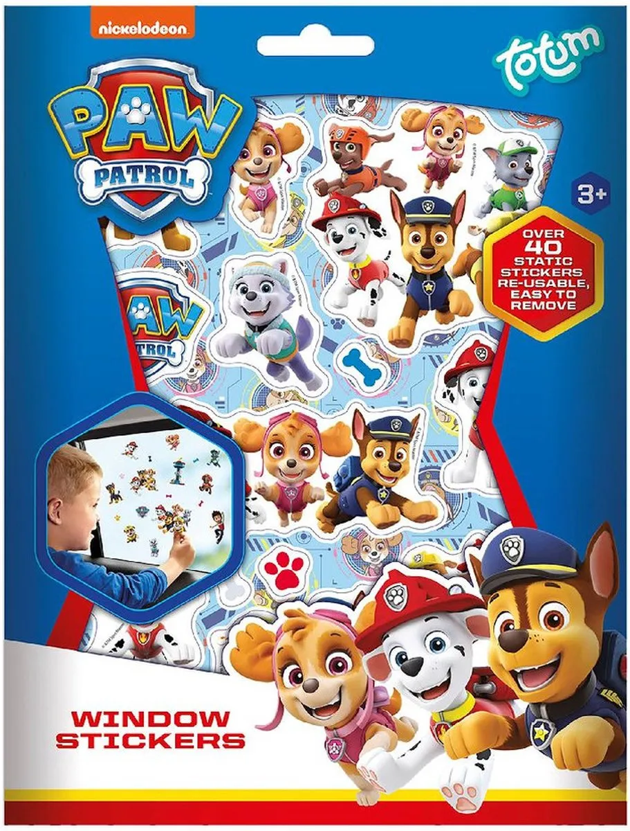 Nijntje Paw Patrol Raamstickers - 8x Velletjes - Multi