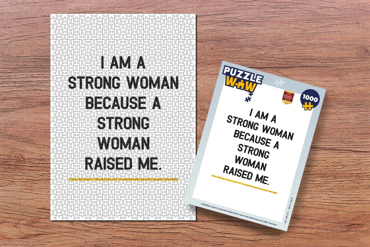 PuzzleWow Quotes Mama Legpuzzel 1000 Stuks - Multicolor