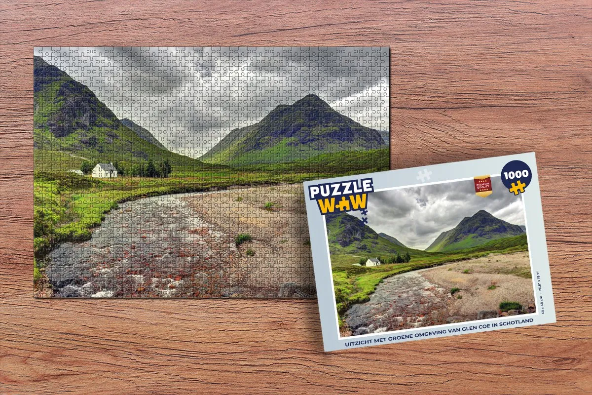 PuzzleWow Glen Coe Legpuzzel 1000 Stuks - Multicolor