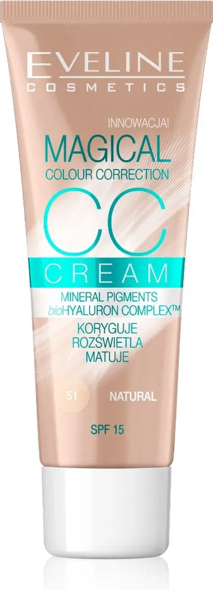 Eveline CosmeticsÂ CC Cream Magical Colour Correction Natural 30ml.
