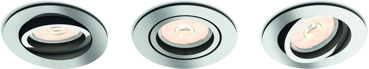 Philips Donegal Inbouwspot 3-lichts - 9cm - Chroom