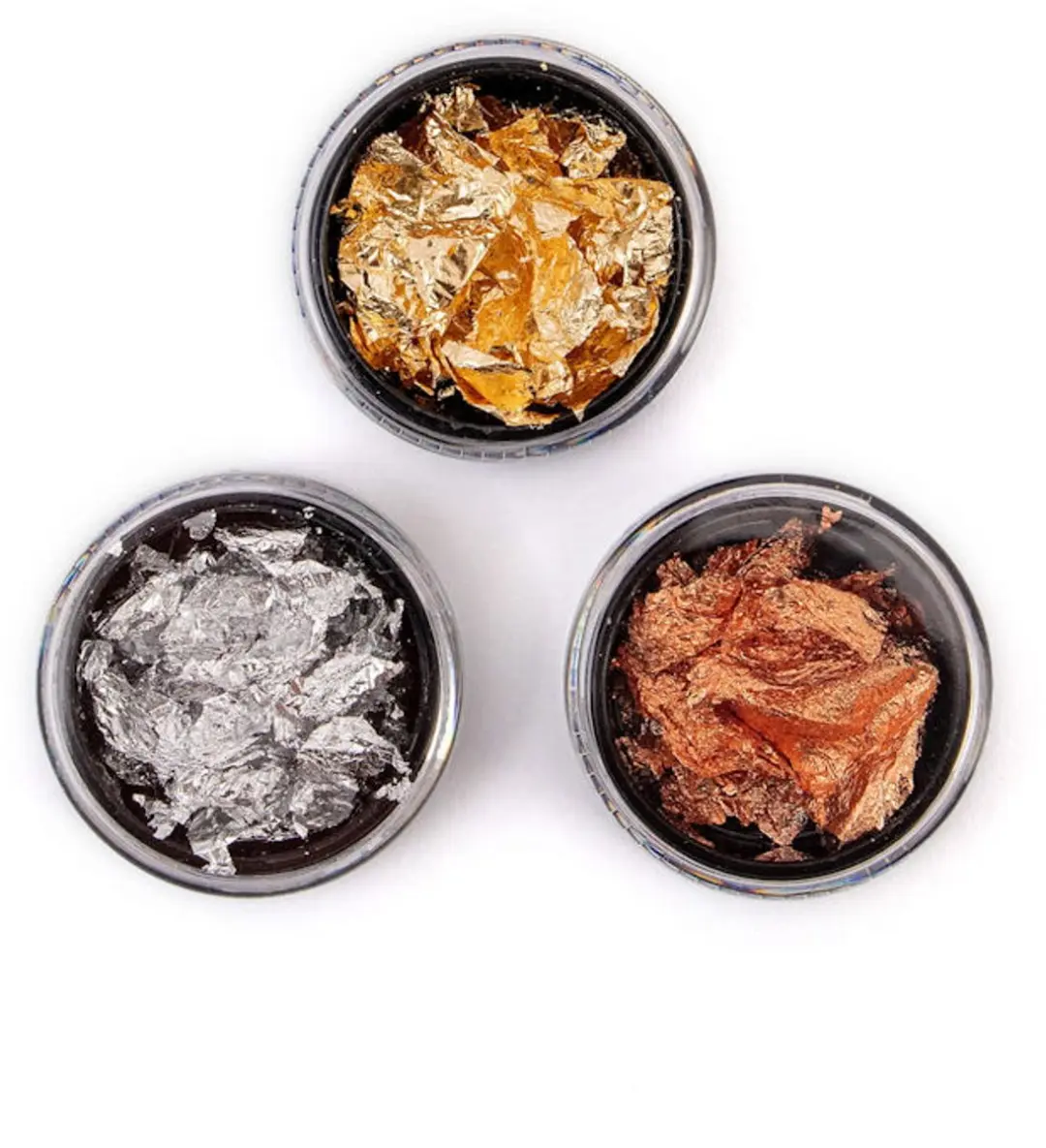 Cosmetics Zone Metallic Nagel Flakes Zilver