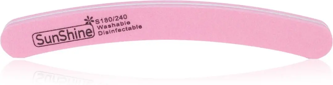 Cosmetics Zone Sunshine Wasbare en Desinfecteerbare Polijst Nagelvijl Banaan 180