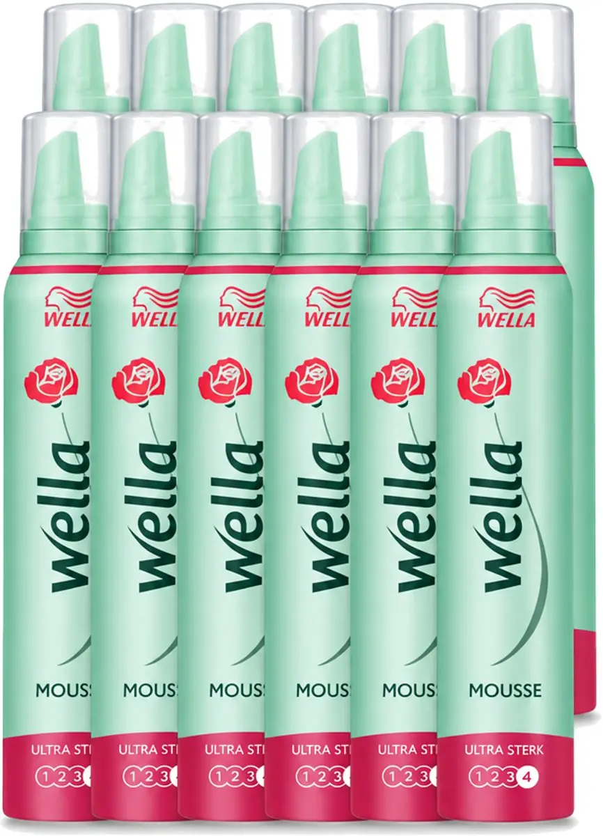 12 x WellaFlex Hold Ultra Strong Mousse