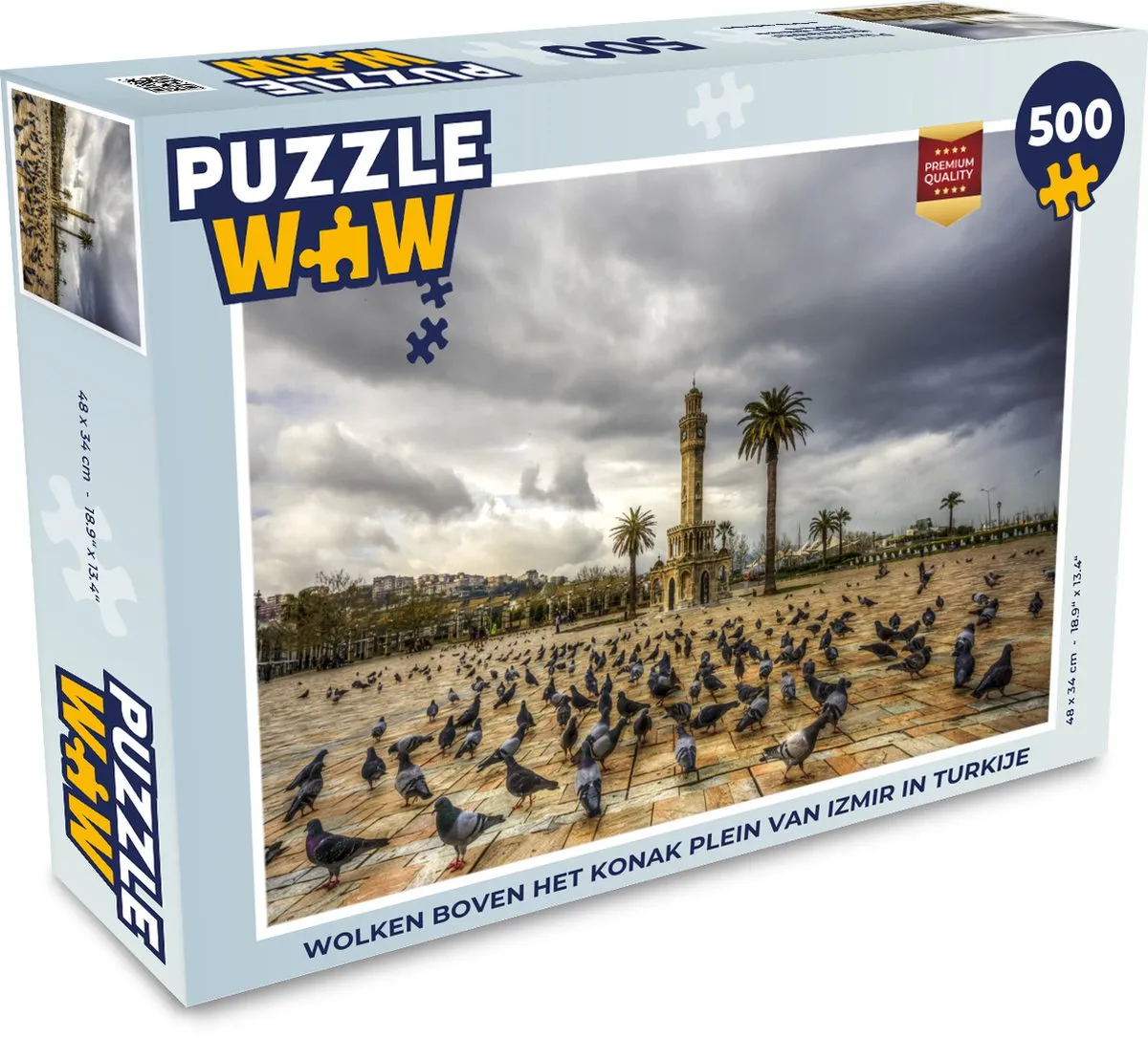 PuzzleWow Wolken boven Izmir Legpuzzel 500 Stuks - Multicolor
