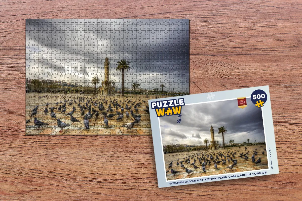 PuzzleWow Wolken boven Izmir Legpuzzel 500 Stuks - Multicolor