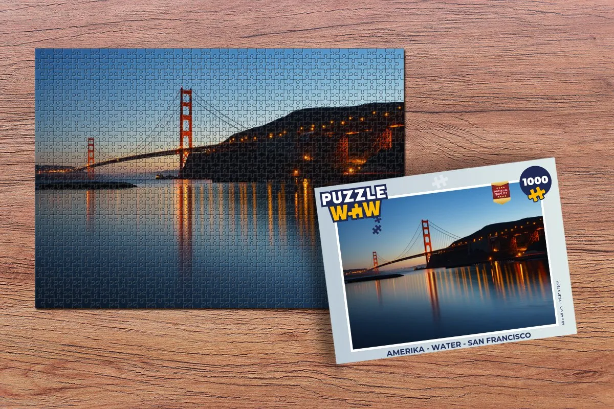 PuzzleWow Amerika Legpuzzel 1000 Stuks - Multicolor