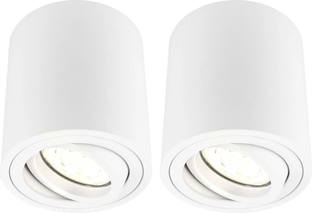 LEDVION 2x LED Opbouwspots Dimbaar 5W 2700K