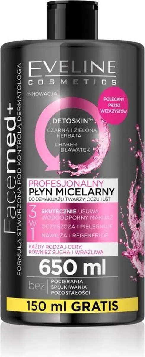 Eveline Cosmetics Facemed+ Micellair Water 650ml - afbeelding 2 van 2