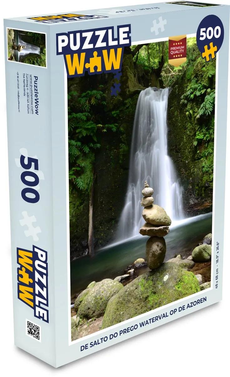 PuzzleWow Legpuzzel De Salto do Prego Azoren 500 Stuks - Multicolor
