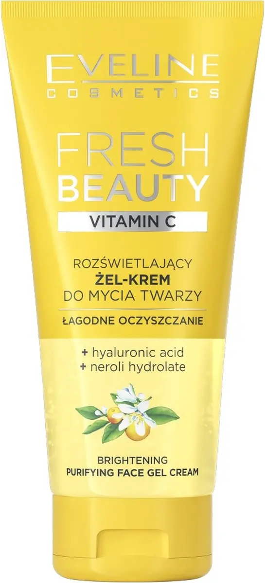 Fresh Beauty verhelderende gel-crème face wash met vitamine C 150ml