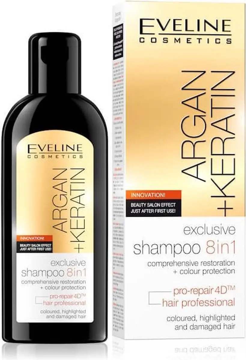 Eveline Cosmetics Argan + Keratin Exclusive Shampoo 8in1