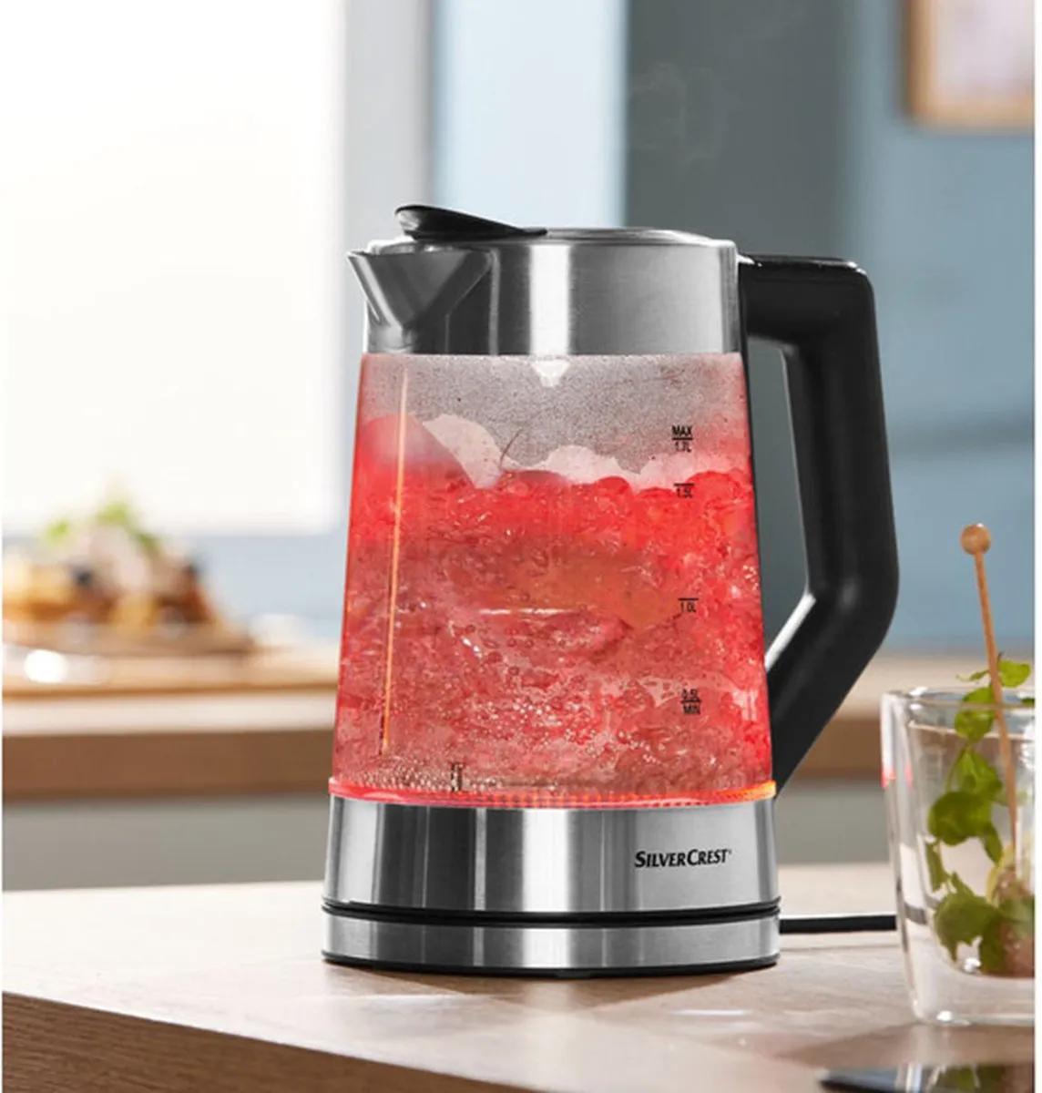 SILVERCREST Glazen Waterkoker 647960