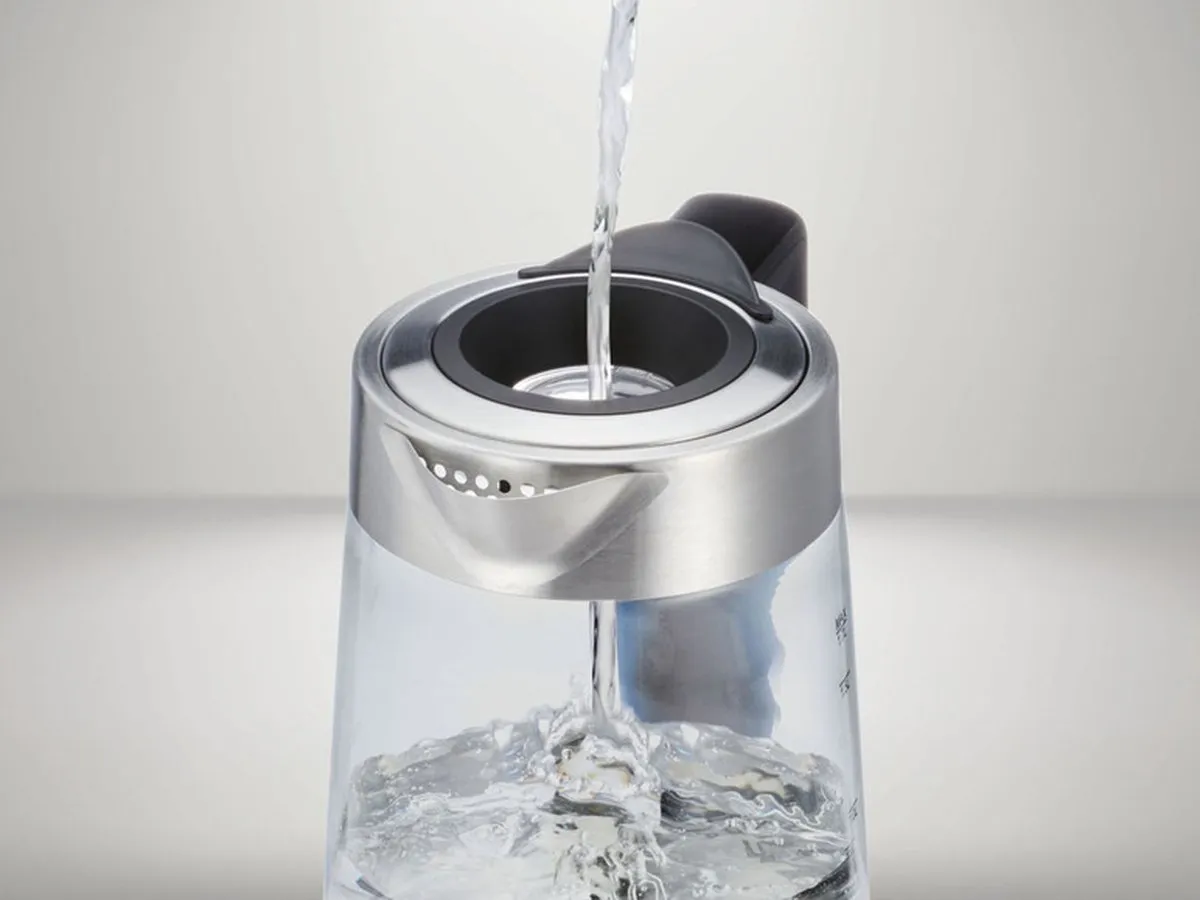 SILVERCREST Glazen Waterkoker 647960 - 1,7L 3000W - 10 Programma's - Zwart/Zilver