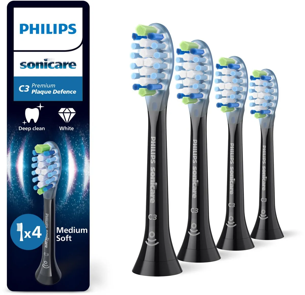Philips Sonicare C3 HX9044/88 Opzetborstels - 4 Stuks