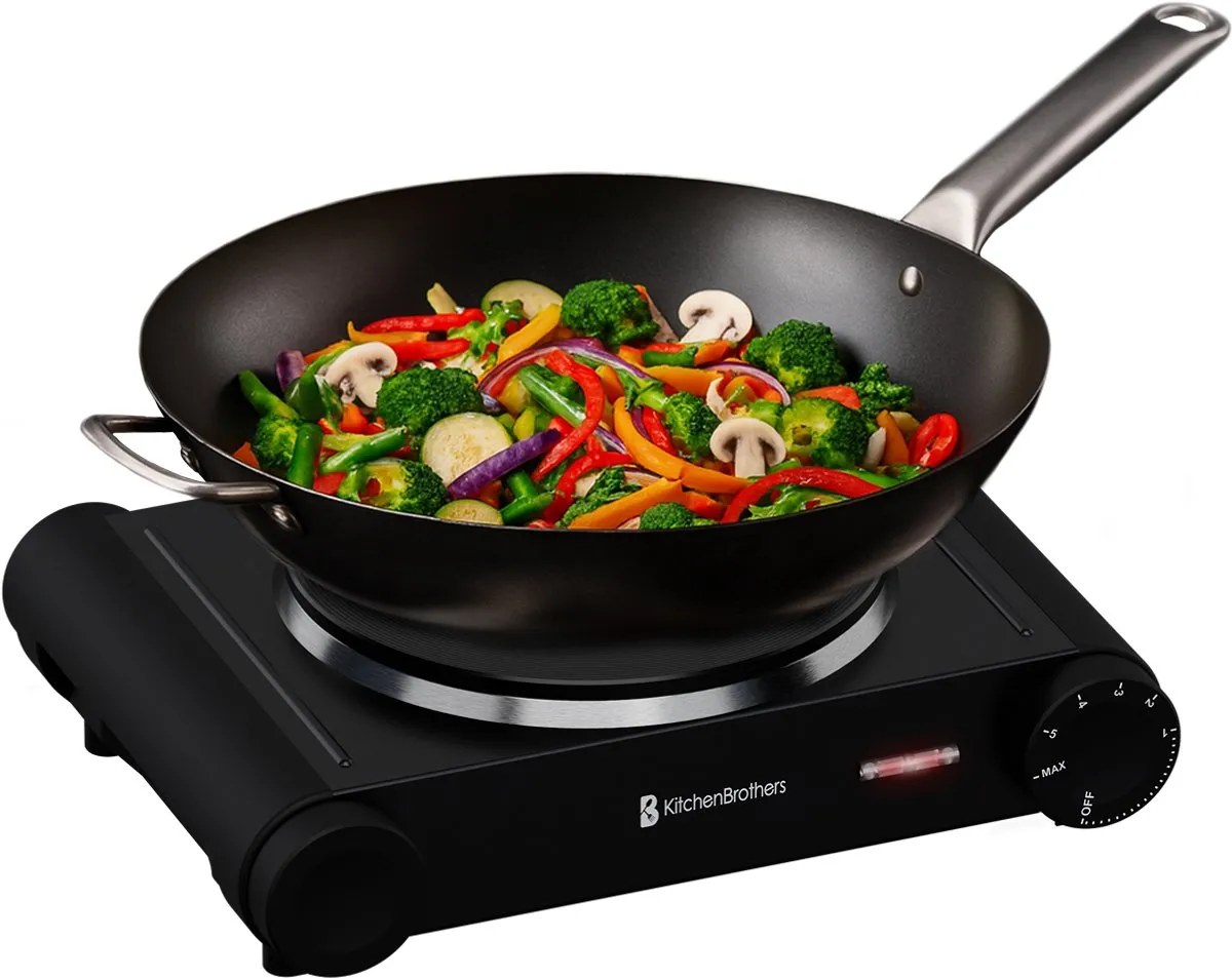 KitchenBrothers KB4169 Elektrische Kookplaat 1500W